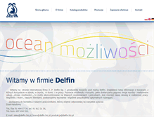 Tablet Screenshot of delfin.biz.pl